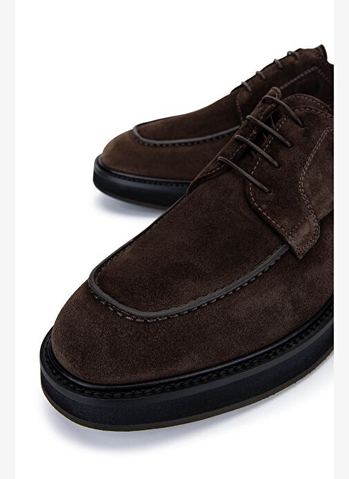 Giampiero Nicola Erkek Hakiki Deri Kahverengi Casual Ayakkabı - Görsel 5