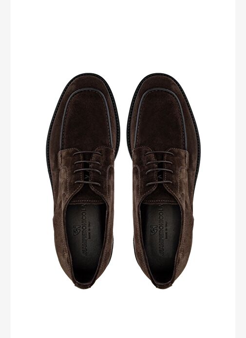 Giampiero Nicola Erkek Hakiki Deri Kahverengi Casual Ayakkabı - Görsel 6