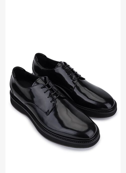 Giampiero Nicola Erkek Hakiki Deri Siyah Casual Ayakkabı - Görsel 3