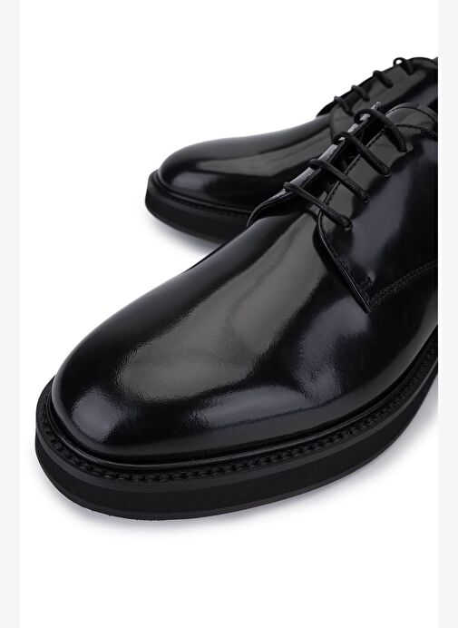 Giampiero Nicola Erkek Hakiki Deri Siyah Casual Ayakkabı - Görsel 4