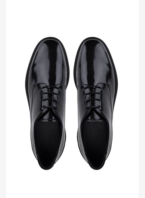 Giampiero Nicola Erkek Hakiki Deri Siyah Casual Ayakkabı - Görsel 6