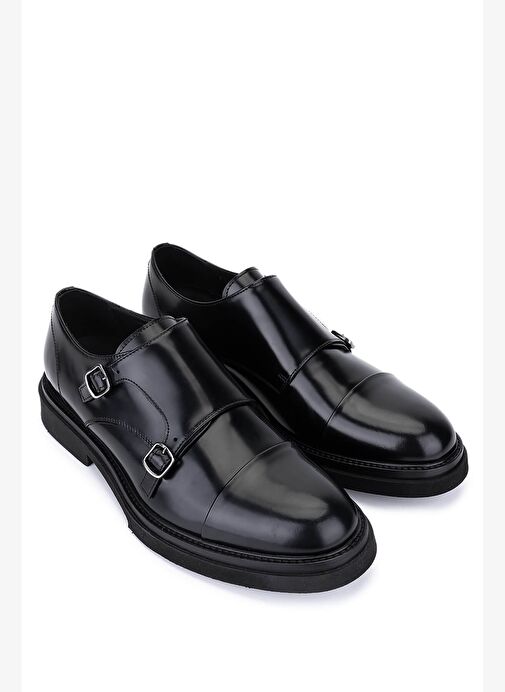 Giampiero Nicola Erkek Hakiki Deri Siyah Casual Ayakkabı - Görsel 3