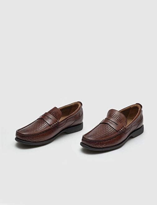 Cabani Ayakkabı Kahverengi Erkek Deri Günlük Ayakkabı 112964 - Görsel 5