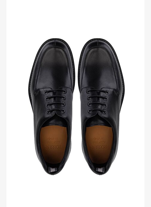 Rossi Erkek Hakiki Deri Siyah Casual Ayakkabı - Görsel 6