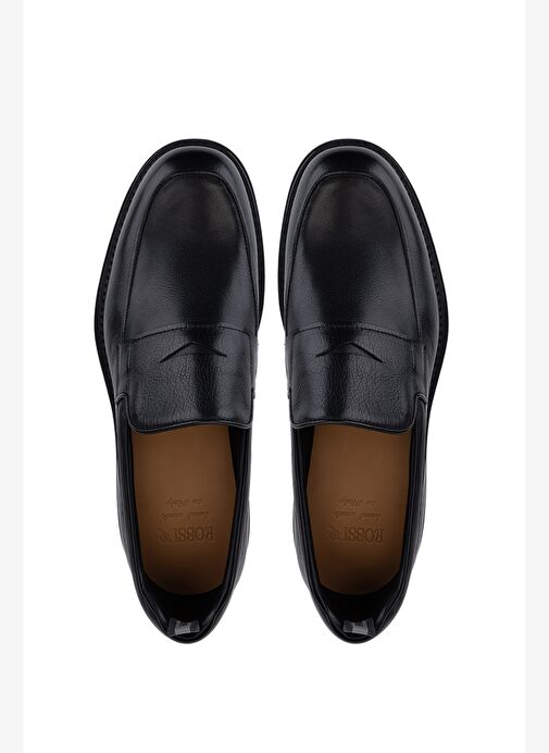 Rossi Erkek Hakiki Deri Siyah Loafer Ayakkabı - Görsel 6