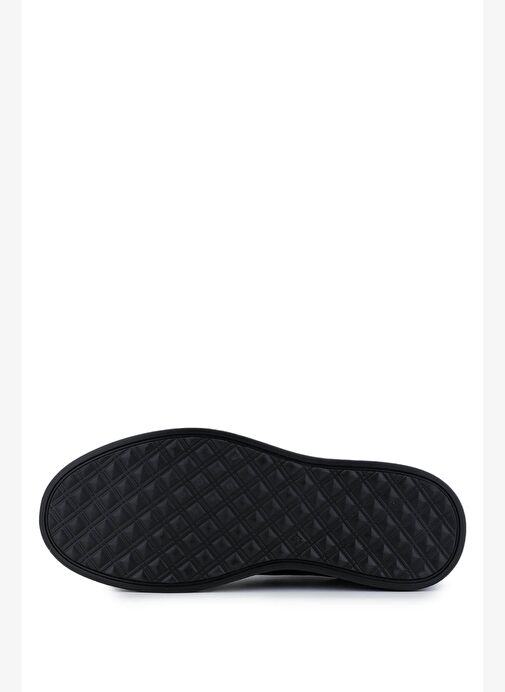 Rossi Erkek Deri & Tekstil Siyah Casual Ayakkabı - Görsel 5