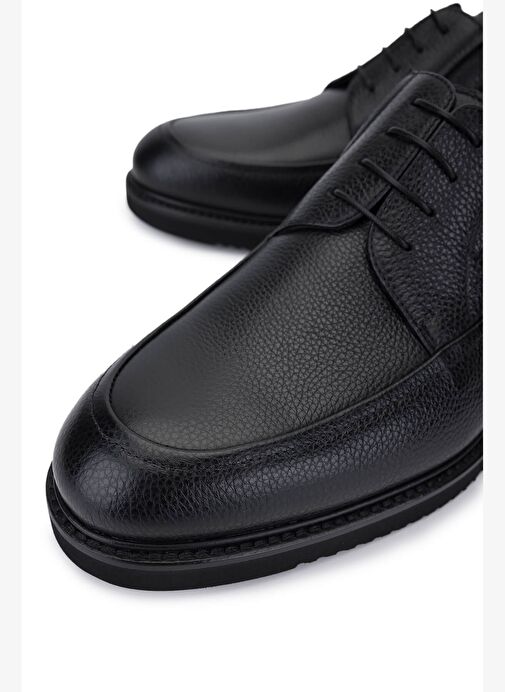 Rossi Erkek Hakiki Deri Siyah Casual Ayakkabı - Görsel 4