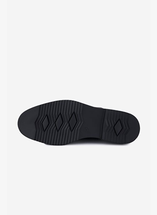 Rossi Erkek Hakiki Deri Siyah Casual Ayakkabı - Görsel 5