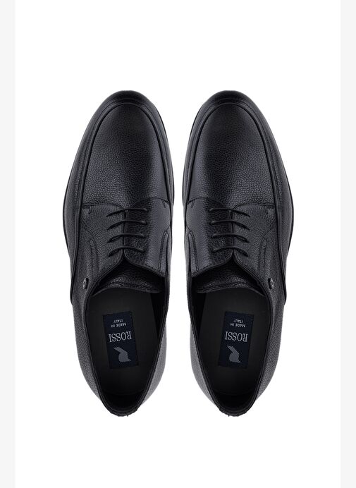 Rossi Erkek Hakiki Deri Siyah Casual Ayakkabı - Görsel 6