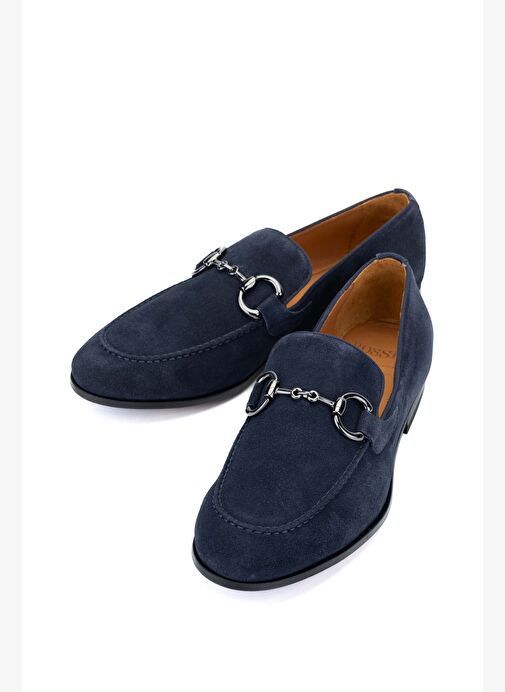 Rossi Erkek Hakiki Deri Lacivert Süet Makosen Ayakkabı - Görsel 5