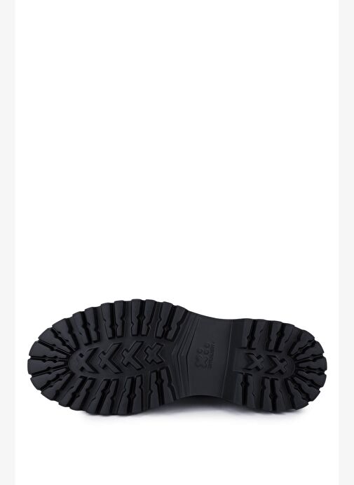 Rossi Erkek Hakiki Deri Siyah Casual Ayakkabı - Görsel 5