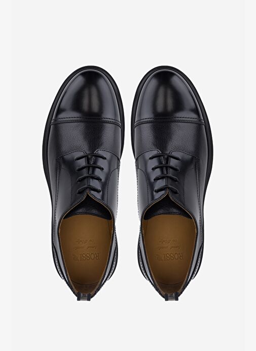 Rossi Erkek Hakiki Deri Siyah Casual Ayakkabı - Görsel 6
