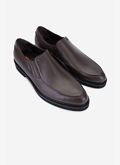 Rossi Erkek Hakiki Deri Kahverengi Klasik Ayakkabı - Görsel 3