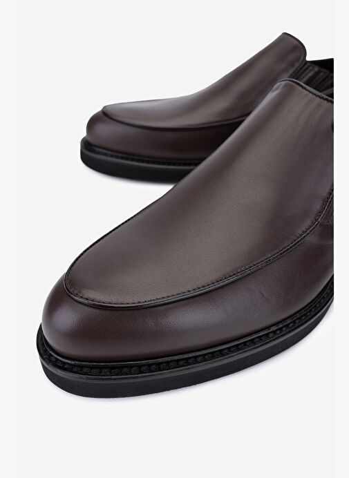 Rossi Erkek Hakiki Deri Kahverengi Klasik Ayakkabı - Görsel 4