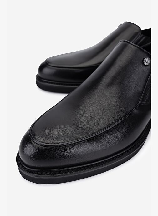 Rossi Erkek Hakiki Deri Siyah Klasik Ayakkabı - Görsel 4