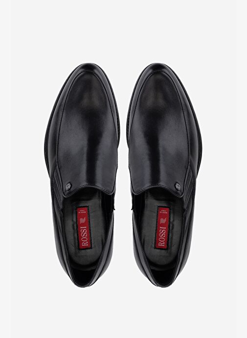 Rossi Erkek Hakiki Deri Siyah Klasik Ayakkabı - Görsel 6