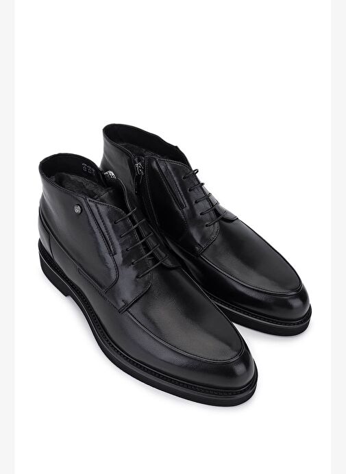 Rossi Erkek Hakiki Deri Siyah Klasik Bot - Görsel 3