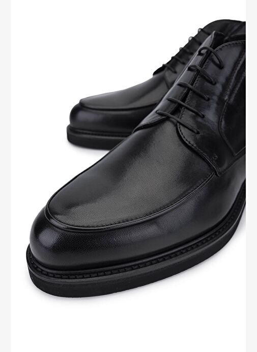 Rossi Erkek Hakiki Deri Siyah Klasik Bot - Görsel 4