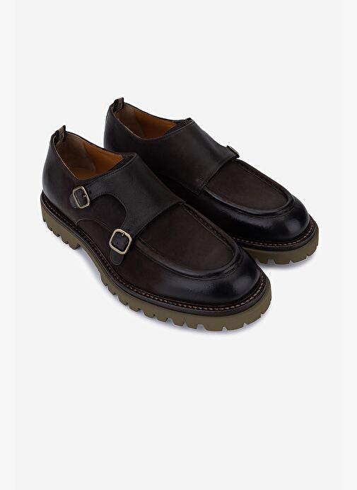 Rossi Erkek Hakiki Deri Kahverengi Casual Ayakkabı - Görsel 3