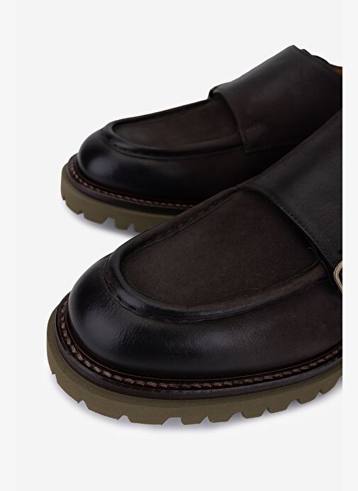 Rossi Erkek Hakiki Deri Kahverengi Casual Ayakkabı - Görsel 4