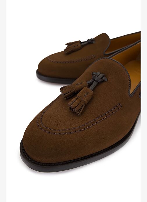 Rossi Kadın Hakiki Deri Kahverengi Loafer Ayakkabı - Görsel 4