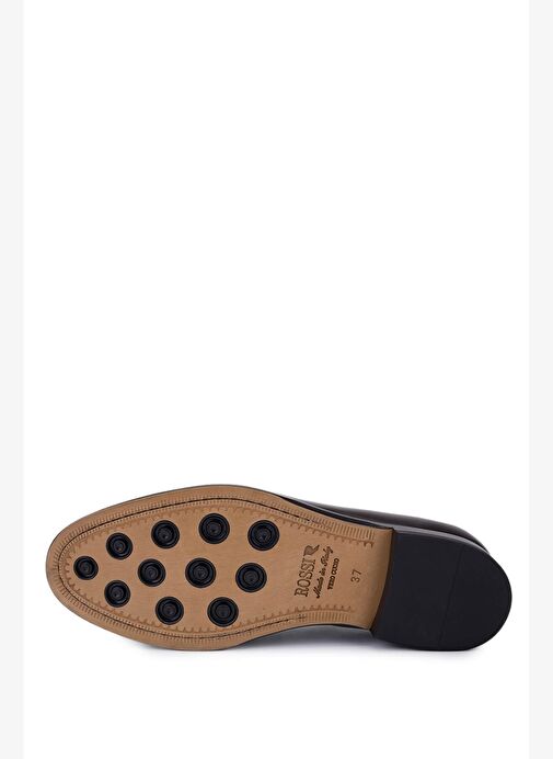 Rossi Kadın Hakiki Deri Kahverengi Loafer Ayakkabı - Görsel 5