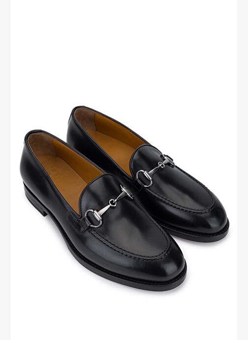 Rossi Kadın Hakiki Deri Siyah Loafer Ayakkabı - Görsel 3