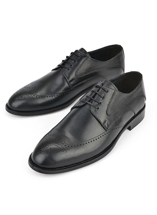 Ziya, Erkek Hakiki Deri Klasik Ayakkabı 15148Z836 Siyah - Görsel 6