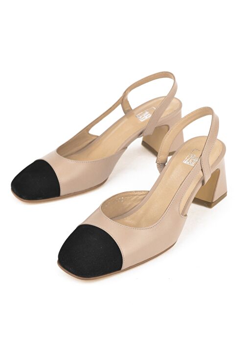 Ziya, Kadın Hakiki Deri Topuklu Ayakkabı 1511030Z2553 Cappuccino - Görsel 4