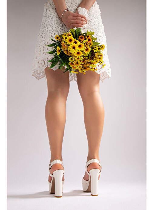 Nemesis Shoes Nemesis Shoes İsabella Kadın Gelinlik Platform Topuklu Abiye Ayakkabı Beyaz Sedef Boyner'de! Belirsiz - 6. görsel