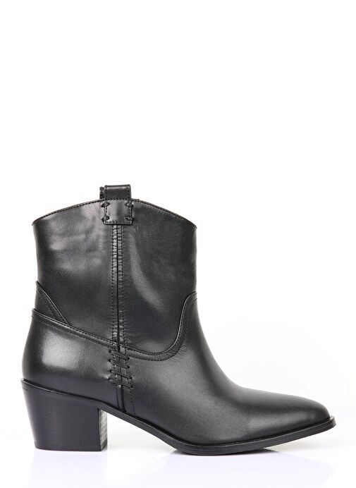 Nemesis Gerçek Deri Kadın Bot Siyah - Görsel 5