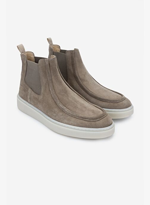 Valmenti Erkek Hakiki Deri Vizon Süet Casual Bot - Görsel 3