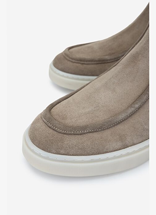 Valmenti Erkek Hakiki Deri Vizon Süet Casual Bot - Görsel 4