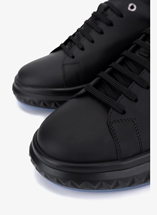 Valmenti Erkek Hakiki Deri Siyah Sneakers & Spor Ayakkabı - Görsel 4