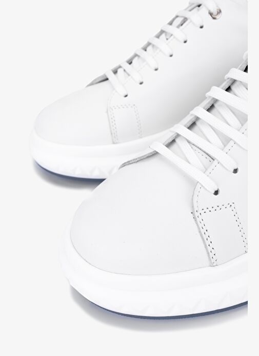Valmenti Erkek Hakiki Deri Beyaz Sneakers & Spor Ayakkabı - Görsel 4