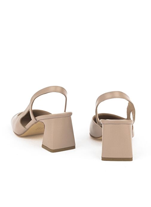 Ziya, Kadın Hakiki Deri Topuklu Ayakkabı 1511030Z2553 Cappuccino - Görsel 7