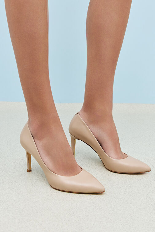 Ziya, Kadın Hakiki Deri Topuklu Ayakkabı 1511030Z4292 Cappuccino - Görsel 7