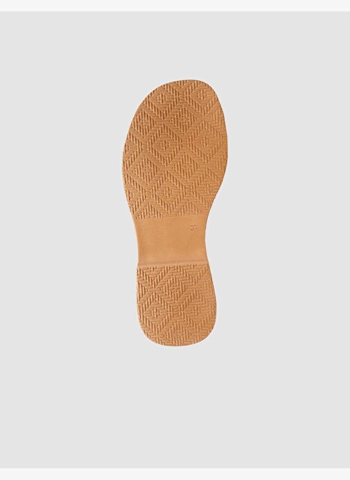 %100 Hakiki Deri Taba Kadın Sandalet - Görsel 9