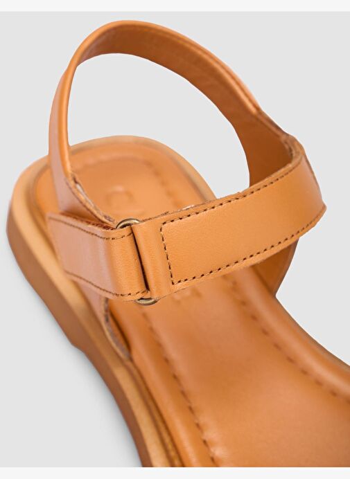 %100 Hakiki Deri Taba Kadın Sandalet - Görsel 7