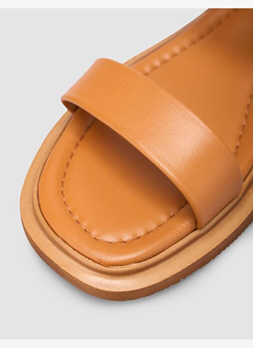 %100 Hakiki Deri Taba Kadın Sandalet - Görsel 8