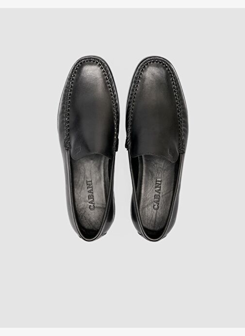 %100 Hakiki Deri Siyah Erkek Dikişli Klasik Ayakkabı - Görsel 5