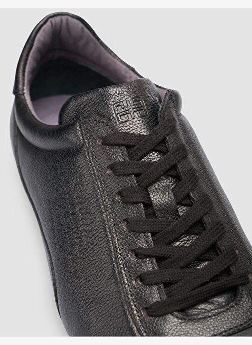 Cabani %100 Hakiki Deri Siyah Bağcıklı Halı Saha Ayakkabısı - Görsel 7