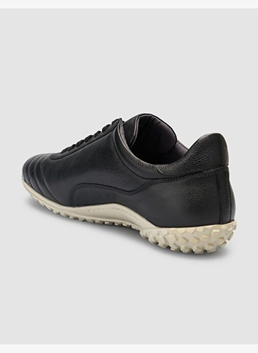 Cabani %100 Hakiki Deri Siyah Bağcıklı Halı Saha Ayakkabısı - Görsel 6