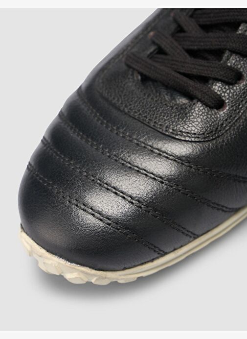 Cabani %100 Hakiki Deri Siyah Bağcıklı Halı Saha Ayakkabısı - Görsel 8