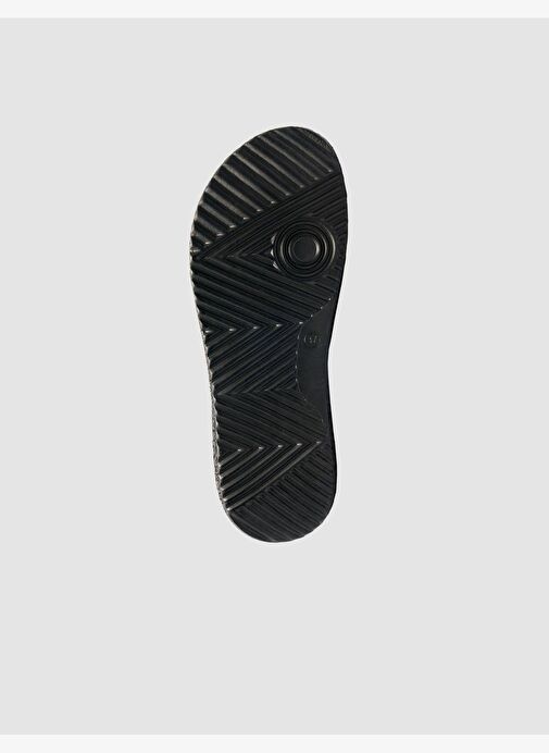 %100 Hakiki Deri Siyah Kadın Sandalet - Görsel 9