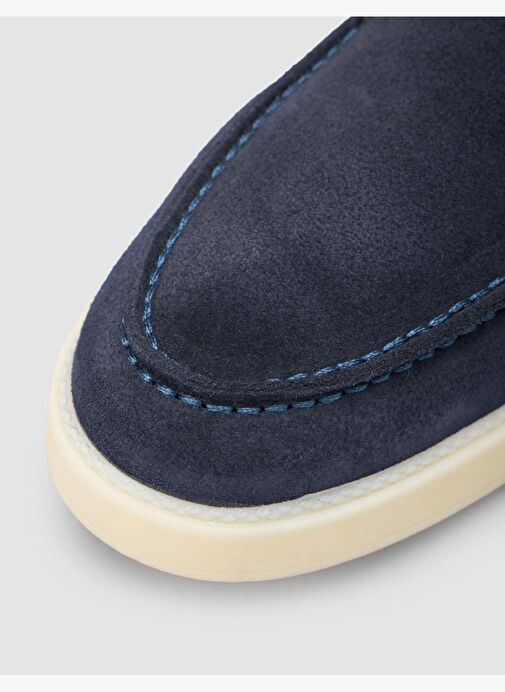 Süet Lacivert Erkek Loafer Ayakkabı - Görsel 8