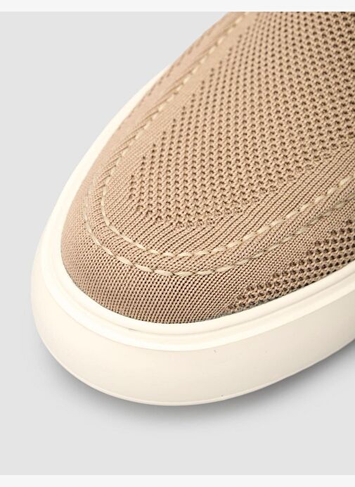 Triko Bağcıksız Bej Erkek Günlük Ayakkabı - Görsel 8