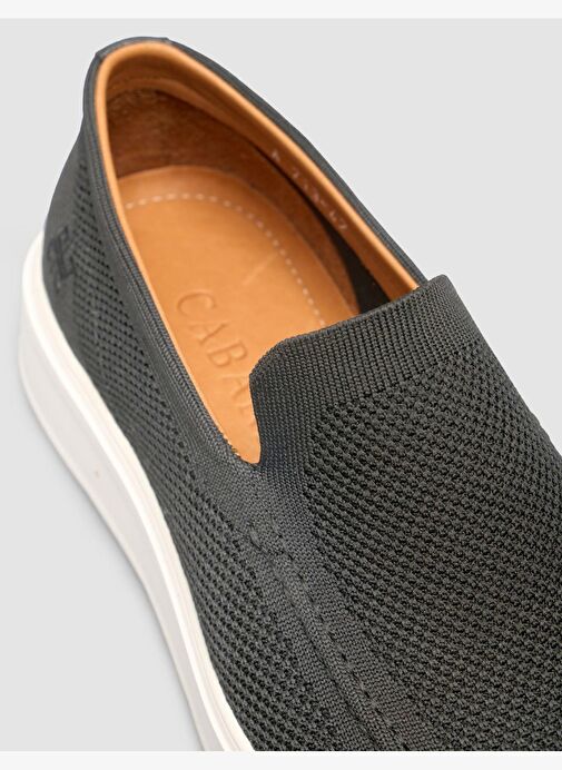 Triko Bağcıksız Antrasit Erkek Günlük Ayakkabı - Görsel 7