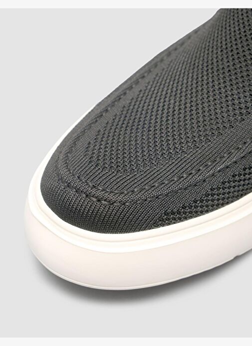 Triko Bağcıksız Antrasit Erkek Günlük Ayakkabı - Görsel 8