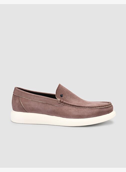 %100 Hakiki Deri Taba Erkek Dokulu Günlük Ayakkabı - Görsel 2